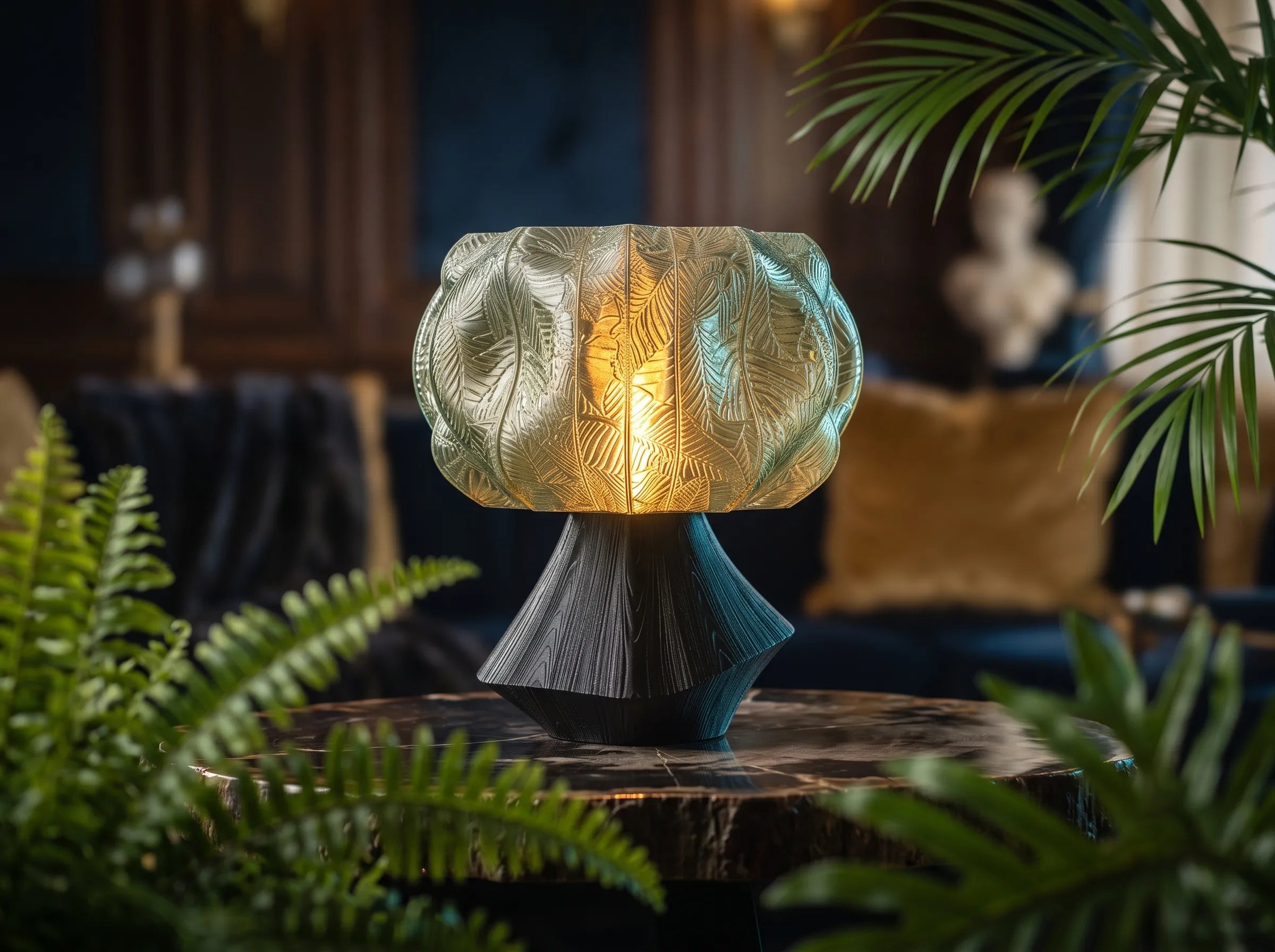 FormaCraft Elowen Fern — Organic Table Lamp
