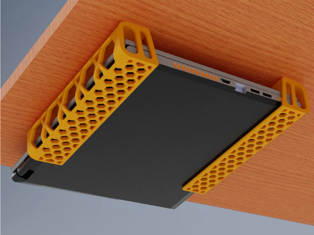 FormaCraft UnderDesk Laptop Holder — Hidden Laptop Storage