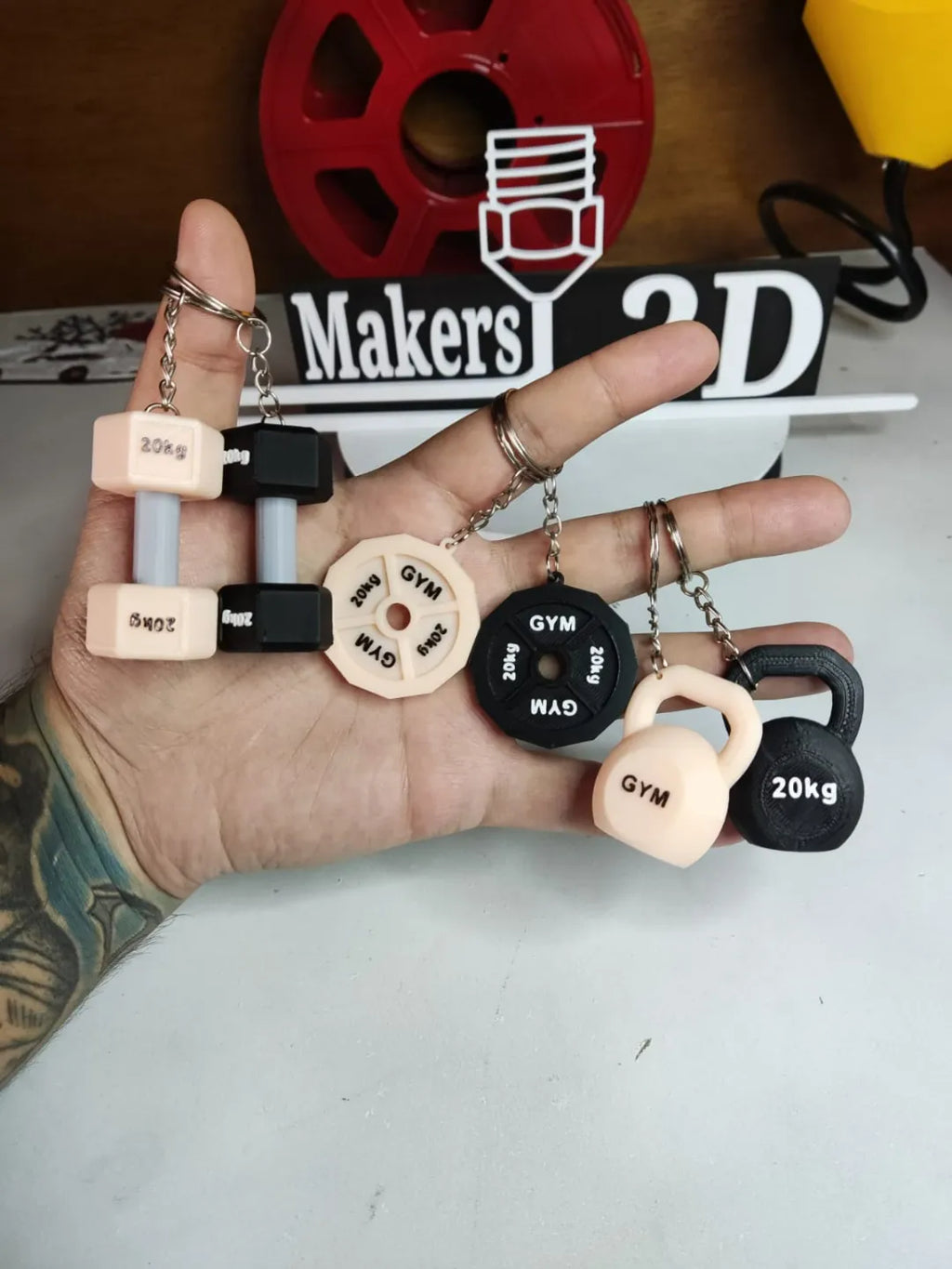 FormaCraft Gym Keychain — Customizable