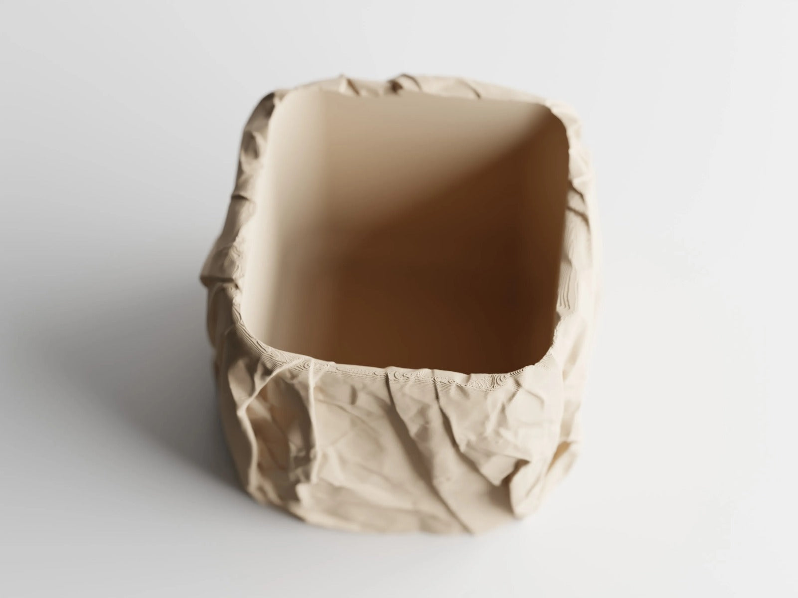 Crumbled Paper Pot – Now Available in Square Form!