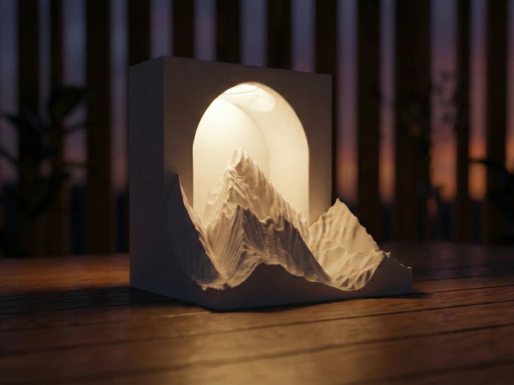 FormaCraft Mountain Light — Minimalist Ambient Lamp