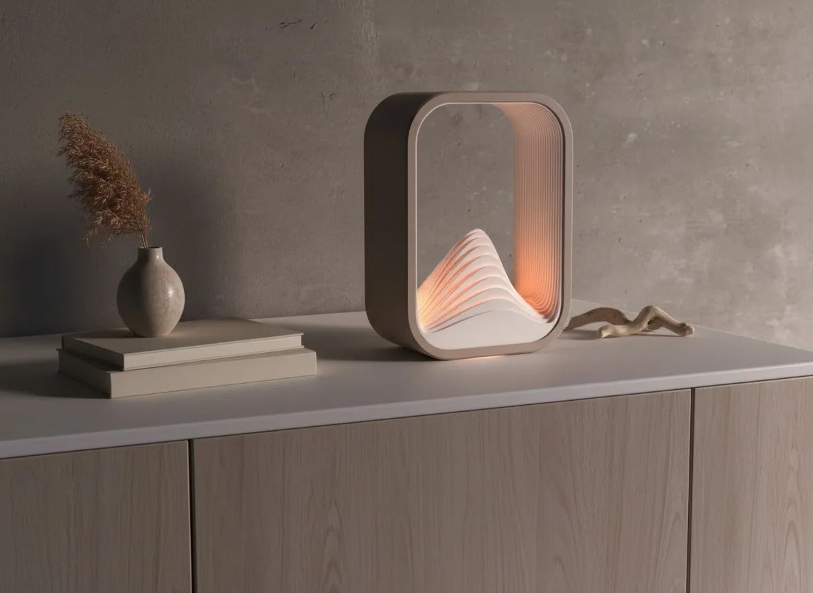THE WAVE – Sculptural 3D Printed Table Lamp