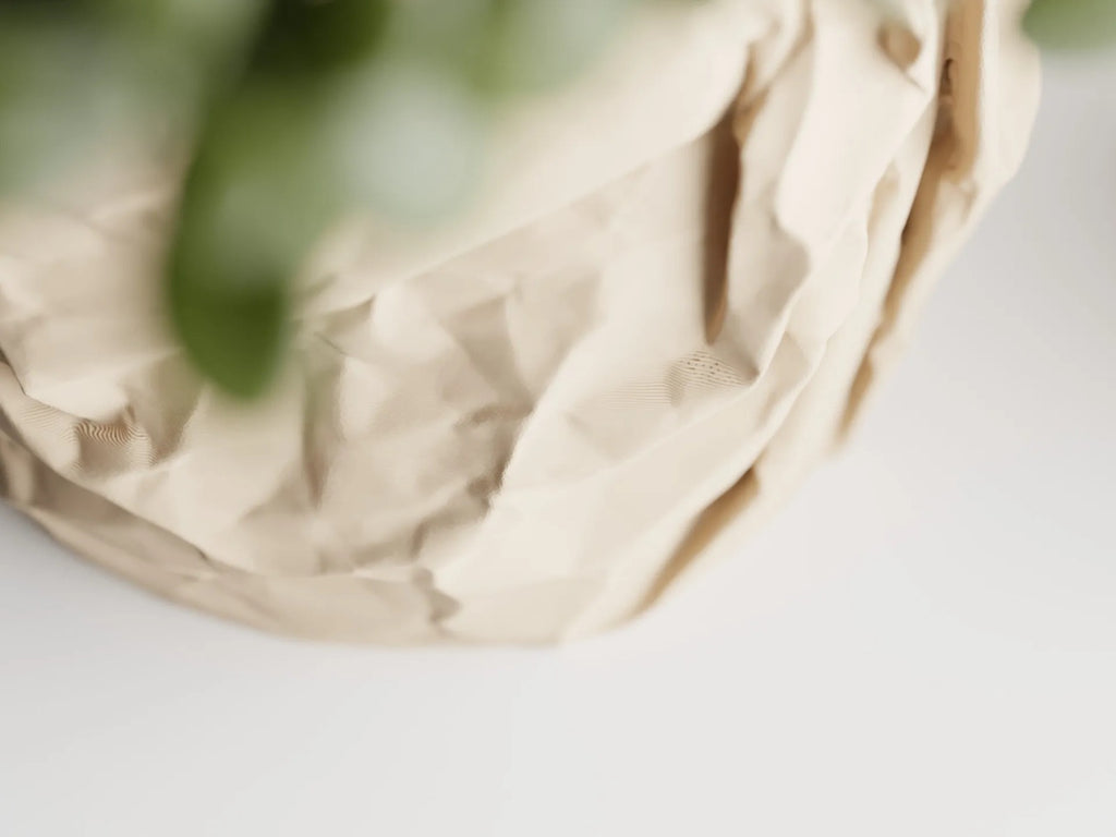 Crumbled Paper Plant Pot