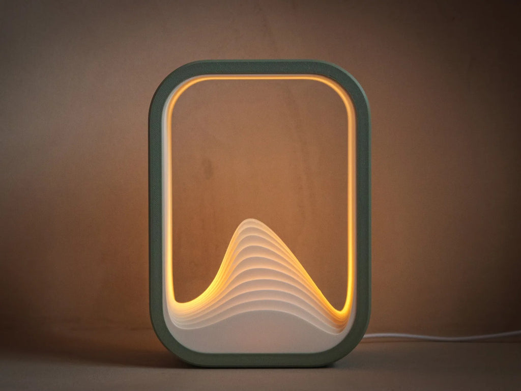 THE WAVE – Sculptural 3D Printed Table Lamp