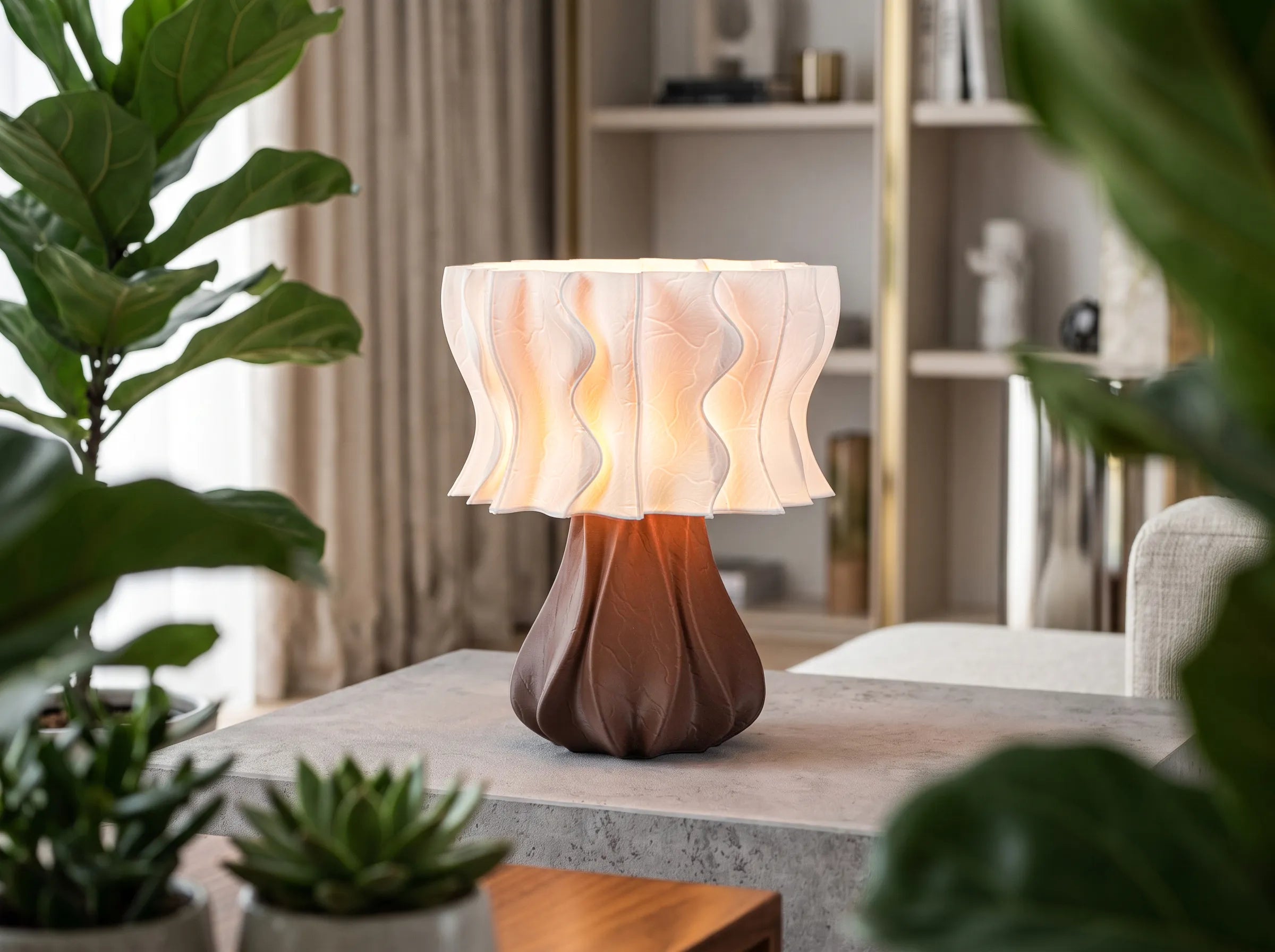 FormaCraft Mirelle Ember — Organic Table Lamp