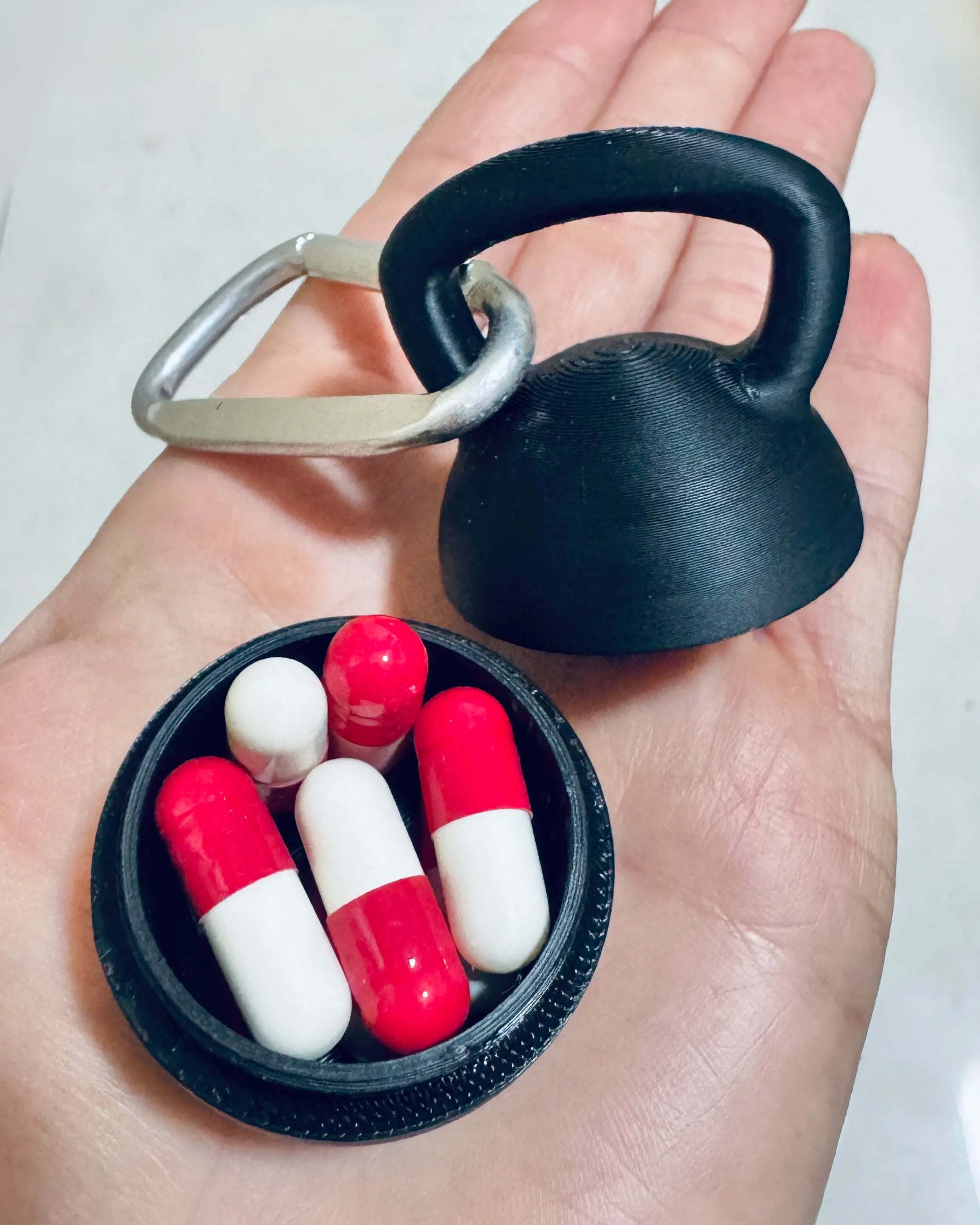 FormaCraft Kettlebell Keychain Storage Case