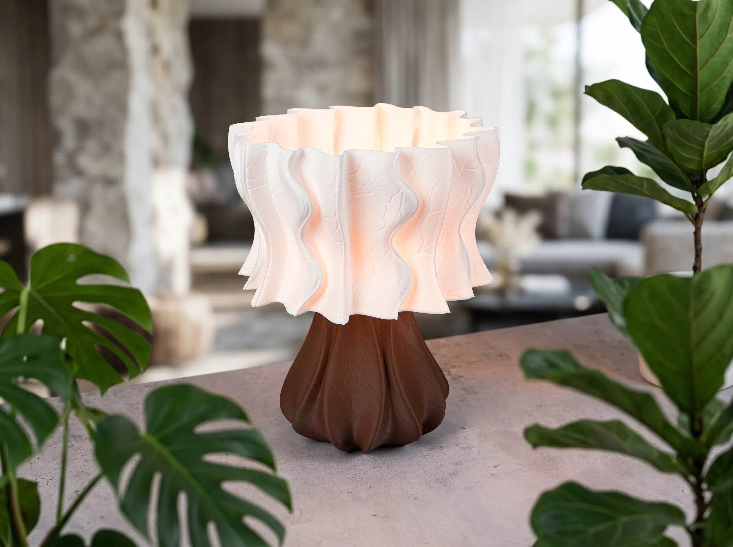 FormaCraft Mirelle Ember — Organic Table Lamp