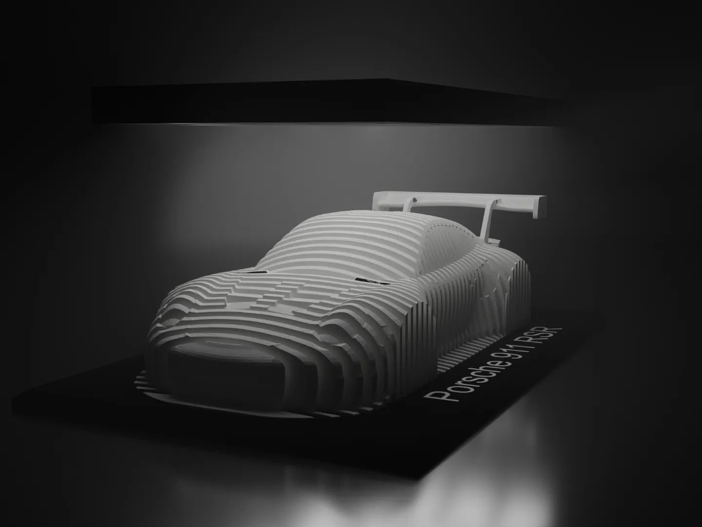 Racecar Layered Sculptures Porsche 911 GT3 RS