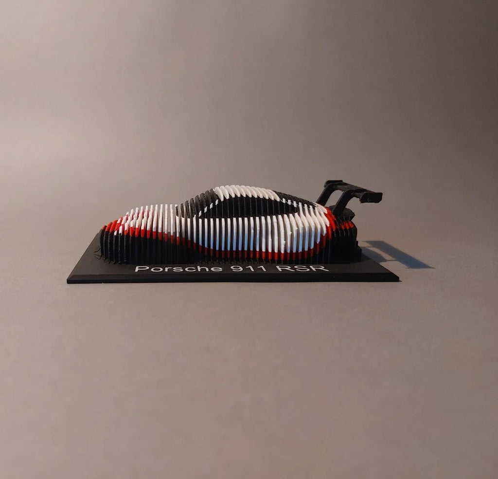 Racecar Layered Sculptures Porsche 911 GT3 RS