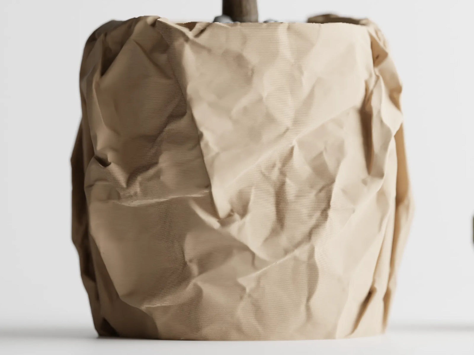 Crumbled Paper Plant Pot