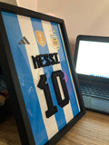 Real FormaCraft 3D framed Messi Argentina number 10 wall art