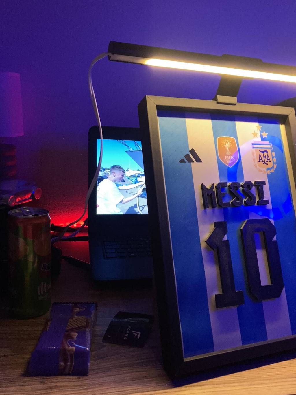 Messi Argentina 10 🇦🇷– 3D Framed Wall Art